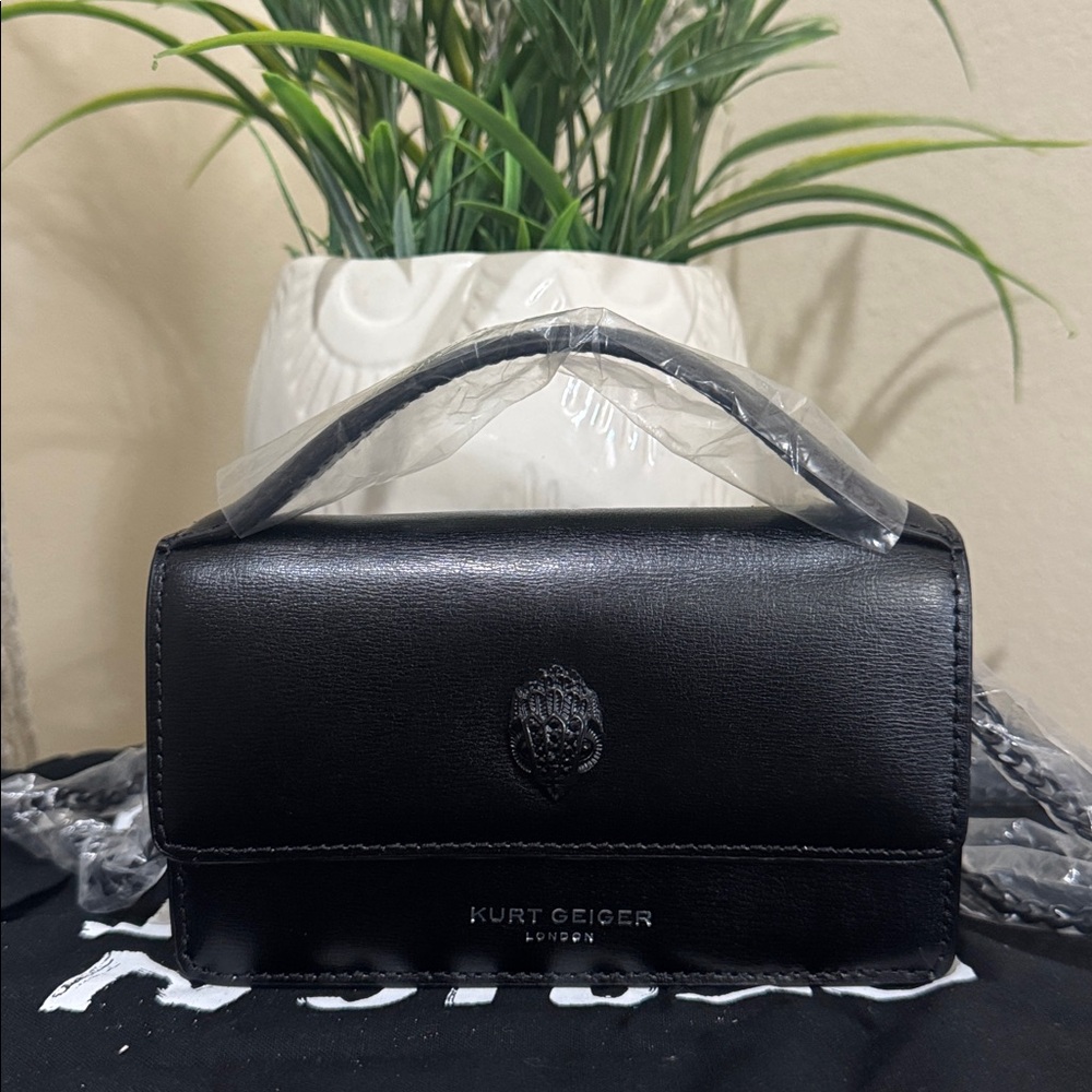 Extrasmall Bond Croc Embossed Leather Top Handle Bag
Kurt Geiger London
